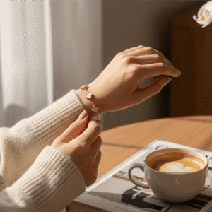 Ivory Bloom Clover Bracelet