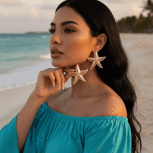 Starfish Nautical Stud Earrings