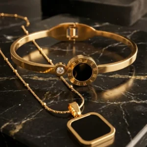 Lume Chrono Bracelet & Midnight Cube Pendant